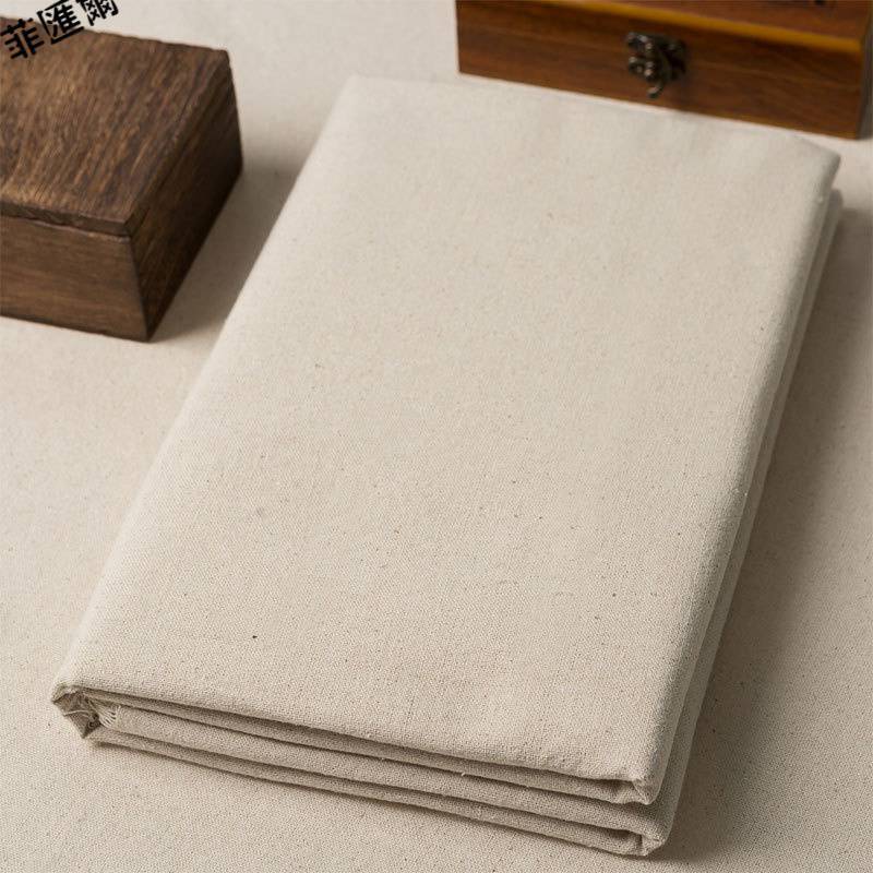 Cotton and linen fabric, linen embryo, white embryo, solid color, coarse linen fabric, hand thickened embryo fabric, sofa soft bag, coarse linen fabric