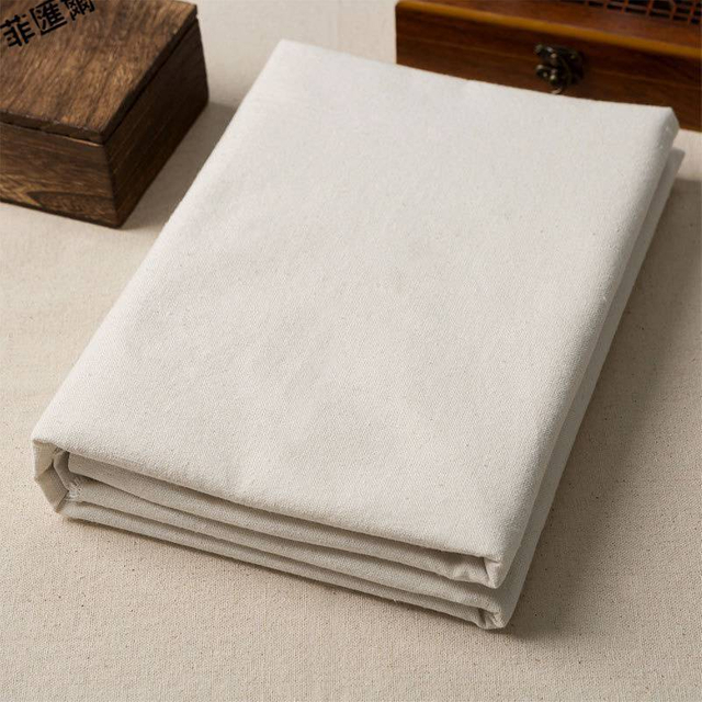 Cotton and linen fabric, linen embryo, white embryo, solid color, coarse linen fabric, hand thickened embryo fabric, sofa soft bag, coarse linen fabric