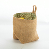 Multi Style Lined Jute Storage Baskets Gift Packaging Organizer Jute Bags