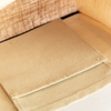 Multi Style PU Handle Lined Jute Shopping Tote Bags Blank Custom Logo Handbags
