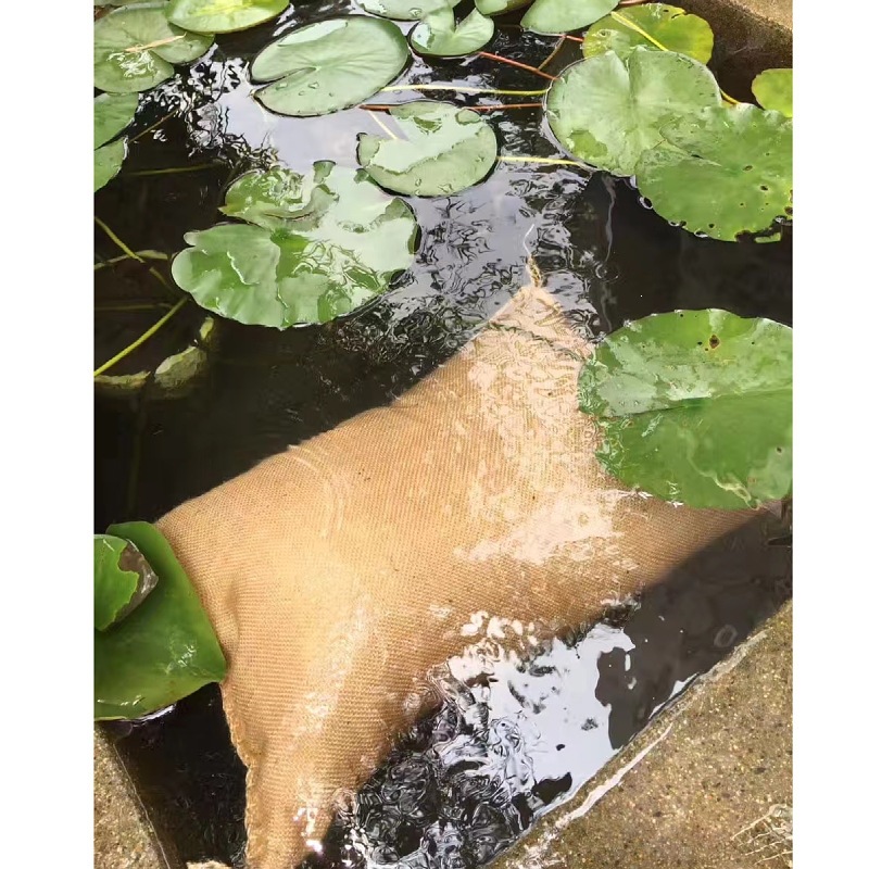 Water Permeable Jute Sandbag Flood Control Dewatering Jute Filter Bag