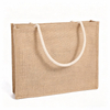 Eco Friendly Degradable Jute Tote Bag Custom DIY Advertising Gift Jute Handbag