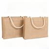 Eco Friendly Degradable Jute Tote Bag Custom DIY Advertising Gift Jute Handbag